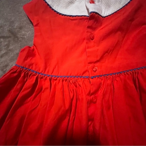 Jacadi paris Red and White Dress size 3t - Picture 7 of 9